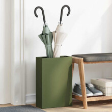 Berkfield Umbrella Stand Olive green 28 x 12 x 41 cm Steel