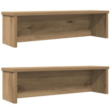 Berkfield Kitchen Racks Stackable 2 pcs Artisan Oak 60x15x16 cm