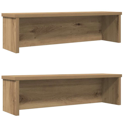 Berkfield Kitchen Racks Stackable 2 pcs Artisan Oak 60x15x16 cm