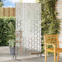 Berkfield Privacy Screen Grey 100 x 50 x 180 cm Steel