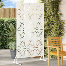 Berkfield Privacy Screen White 100 x 50 x 180 cm Steel