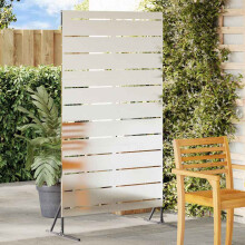 Berkfield Privacy Screen Grey 100 x 50 x 180 cm Steel