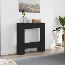 Berkfield Fireplace Surround Black Oak 81x18x82 cm Engineered Wood