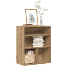 Berkfield Book Cabinet Artisan Oak 60x30x71.5 cm Engineered Wood