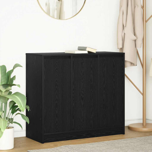 Berkfield Sideboard Black Oak 85x34x76 cm Engineered Wood