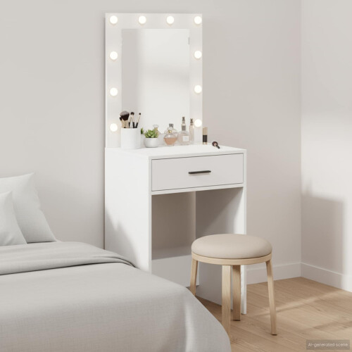 Berkfield Dressing Table White 50 x 41 x 135 cm Engineered Wood