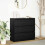 Berkfield Sideboard Black Oak 80x35x76 cm Engineered Wood 1
