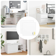 Berkfield Sticker 2 pcs White ò 20 x 0.5 mm Paper