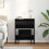 Berkfield Dressing Table Black oak 60 x 40 x 75 cm Engineered wood 1