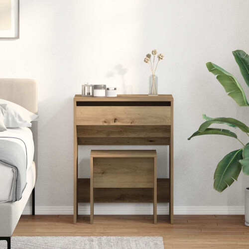 Berkfield Dressing Table Artisan oak 60 x 40 x 75 cm Engineered wood