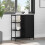 Berkfield Sideboard Black Oak 70 x 30 x 80 cm 1