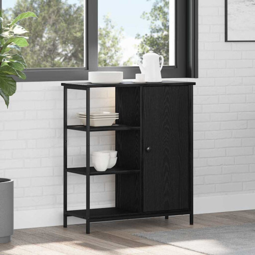 Berkfield Sideboard Black Oak 70 x 30 x 80 cm