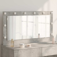 Berkfield Vanity Mirror Rectangular Concrete Grey 100 x 55 x 18 cm