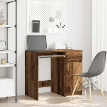 Berkfield Desk Old Wood 86x49x76 cm Engineered Wood