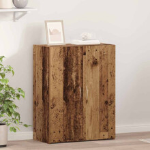 Berkfield Office Cabinet Black Oak 70 x 32 x 77.5 cm Engineered Wood