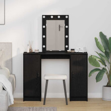 Berkfield Dressing Table Black 102 x 33 x 135 cm Engineered Wood