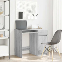Berkfield Desk Grey Sonoma 86x49x76 cm Engineered Wood