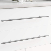 Berkfield Handle 2 pcs Silver 500 mm Steel