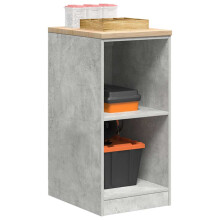 Berkfield Garage Storage Cabinet Concrete Grey 40x51x85 cm Solid Wood Pine