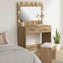 Berkfield Dressing Table Artisan Oak 78.5 x 41 x 135 cm Engineered Wood