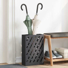 Berkfield Umbrella Stand Black 28 x 12 x 41 cm Steel