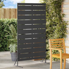 Berkfield Privacy Screen Black 100 x 50 x 180 cm Steel