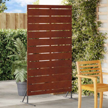 Berkfield Privacy Screen Grey 100 x 50 x 180 cm Weathering Steel