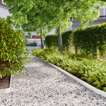 Berkfield Lawn Edgings 10 pcs White 10x103 cm Cold-rolled Steel
