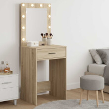 Berkfield Dressing Table Sonoma Oak 50 x 41 x 135 cm Engineered Wood