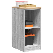 Berkfield Garage Storage Cabinet Grey Sonoma 40x51x85 cm Solid Wood Pine