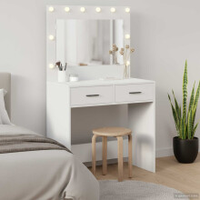 Berkfield Dressing Table White 78.5 x 41 x 135 cm Engineered Wood
