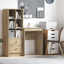 Berkfield Desk Sonoma Oak 60 x 40 x 76 cm