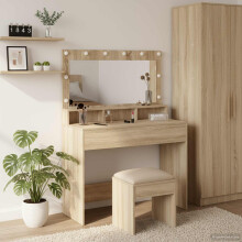 Berkfield Dressing Table Sonoma Oak 100 x 41 x 135 cm Engineered Wood