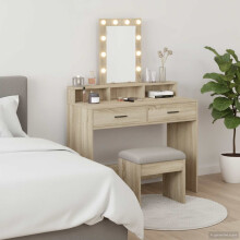 Berkfield Dressing Table Brown 100 x 41 x 140 cm Engineered Wood