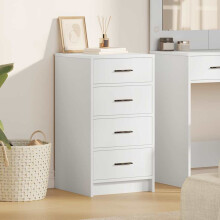 Berkfield Sideboard with Drawer White 40 x 41 x 75 cm Engineered wood