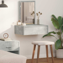 Berkfield Dressing Table with Drawer Grey 60 x 40 x 70 cm Engineered Wood