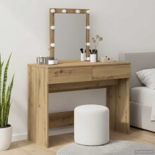 Berkfield Dressing Table Artisan Oak 100 x 40 x 130 cm Engineered Wood