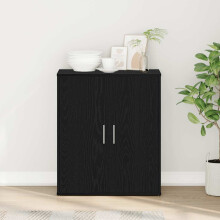 Berkfield Sideboard Black Oak 60x31x70 cm Engineered Wood