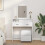 Berkfield Dressing Table White 79 x 41 x 140 cm Engineered Wood 1