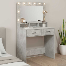 Berkfield Dressing Table Concrete Grey 79 x 41 x 135 cm Engineered Wood