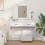 Berkfield Dressing Table White 100 x 41 x 140 cm Engineered Wood 1