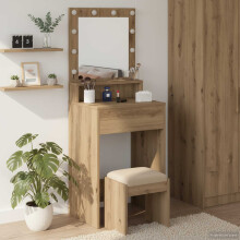 Berkfield Dressing Table Artisan Oak 50 x 41 x 135 cm Engineered Wood