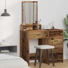 Berkfield Dressing Table Old Wood 50 x 41 x 140 cm Engineered Wood