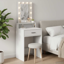 Berkfield Dressing Table White 50 x 41 x 140 cm Engineered Wood