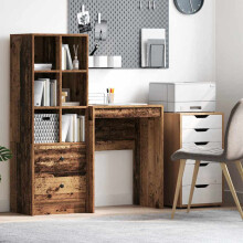 Berkfield Desk Old Wood 60 x 40 x 76 cm