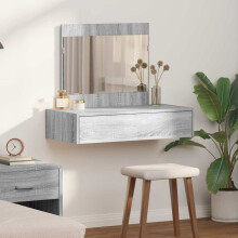 Berkfield Dressing Table with Drawer Grey 83 x 40 x 70 cm Engineered Wood