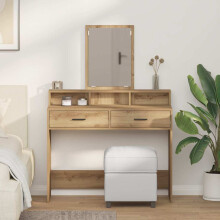 Berkfield Dressing Table Artisan Oak 100 x 41 x 140 cm Engineered Wood