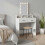 Berkfield Dressing Table White 79 x 41 x 140 cm Engineered Wood 1