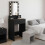 Berkfield Dressing Table Black 50 x 41 x 140 cm Engineered Wood 1