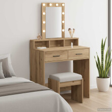 Berkfield Dressing Table Brown 79 x 41 x 140 cm Engineered Wood